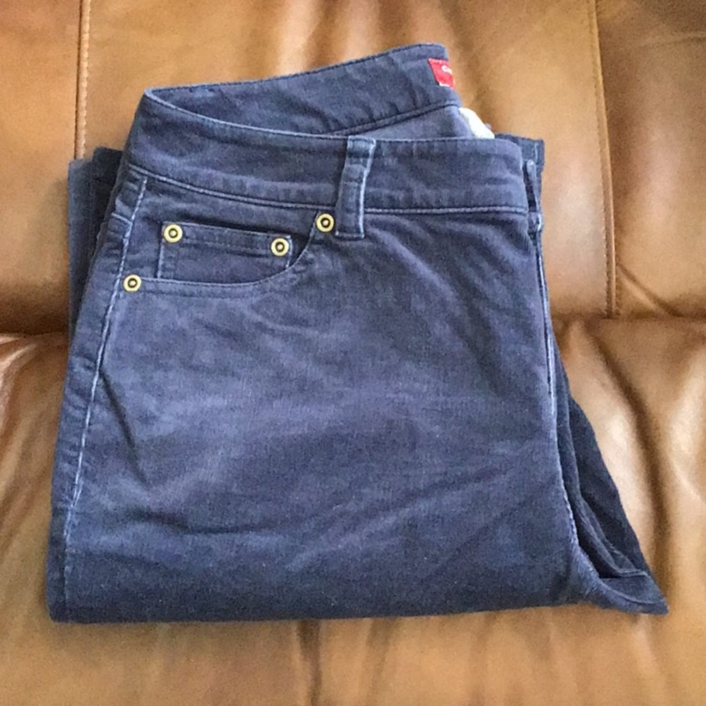 5/$20 Charter Club size 4 blue corduroys, 5 pocket. EUC